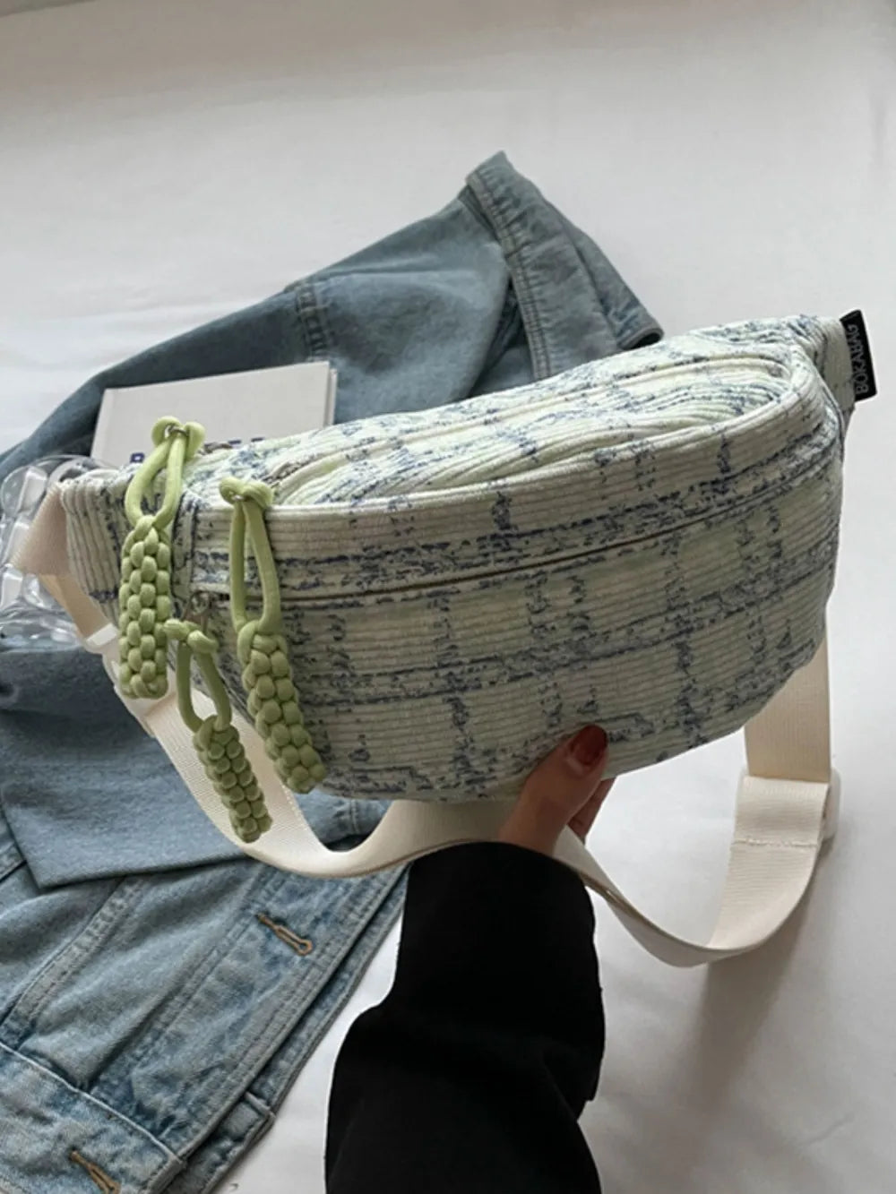 Contrast Plaid Polyester Crossbody Bag - Handbags by Trendsi | Available at Handbags Specialist Headquarter