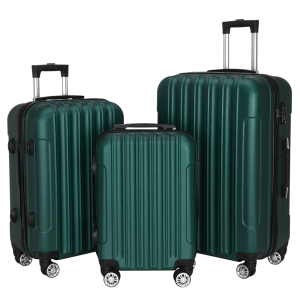 Tri-Size Glide: Universal Alloy Luggage Set - Travel Sets by Trendsi | Available at Handbags Specialist Headquarter