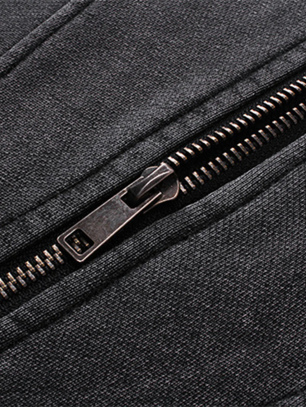 Men's Washed Zip Up Long Sleeve Hooded Jacket - Men's jackets by Trendsi | Available at Handbags Specialist Headquarter