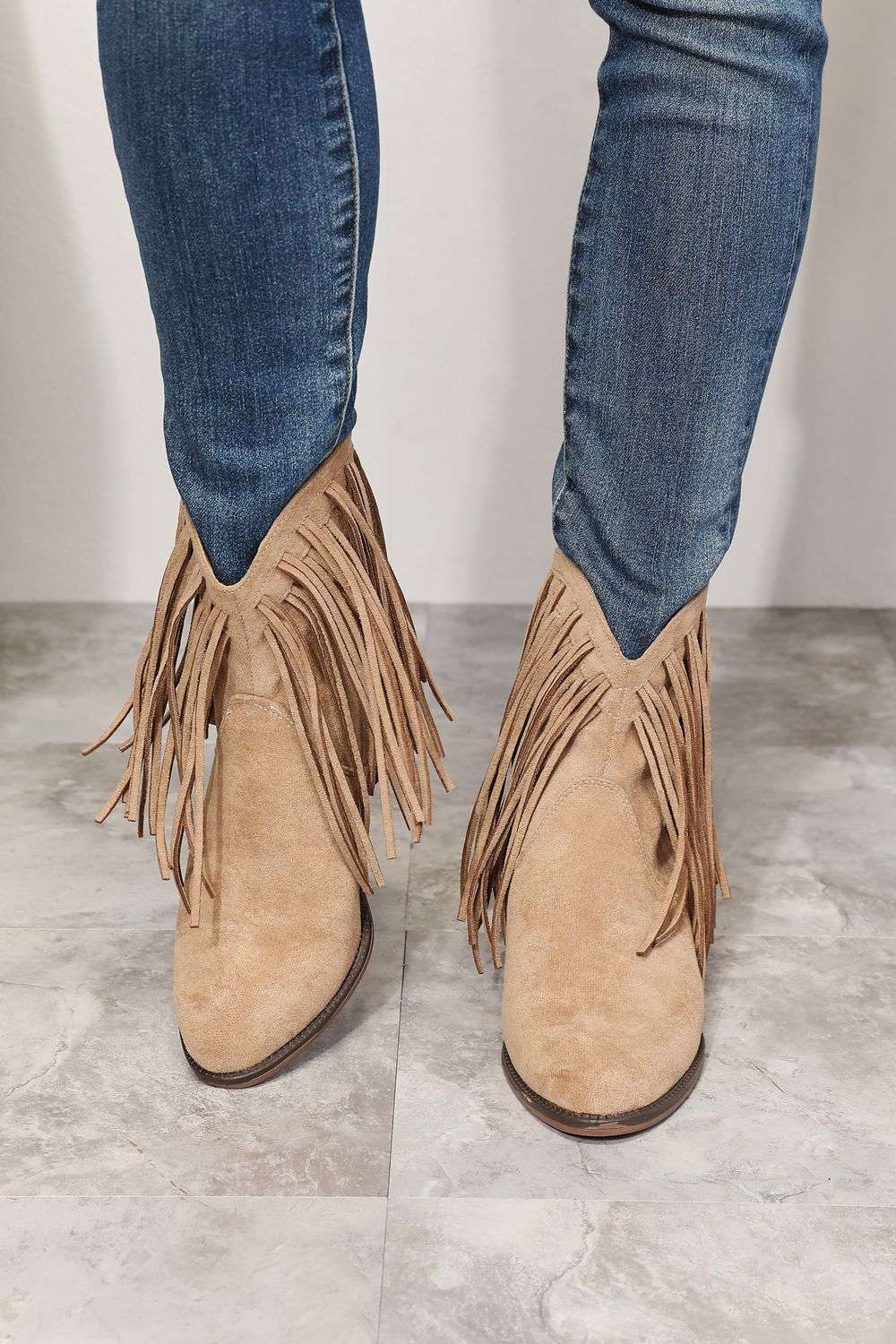 Legend Women's Fringe Cowboy Western Ankle Boots - Women Sandals by Trendsi | Available at Handbags Specialist Headquarter