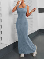 Ribbed Maxi Tank Dress - Maxi Dress by Trendsi | Available at Handbags Specialist Headquarter