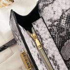 PU Leather Snakeskin Print Crossbody Bag - Crossbody Bag by Trendsi | Available at Handbags Specialist Headquarter