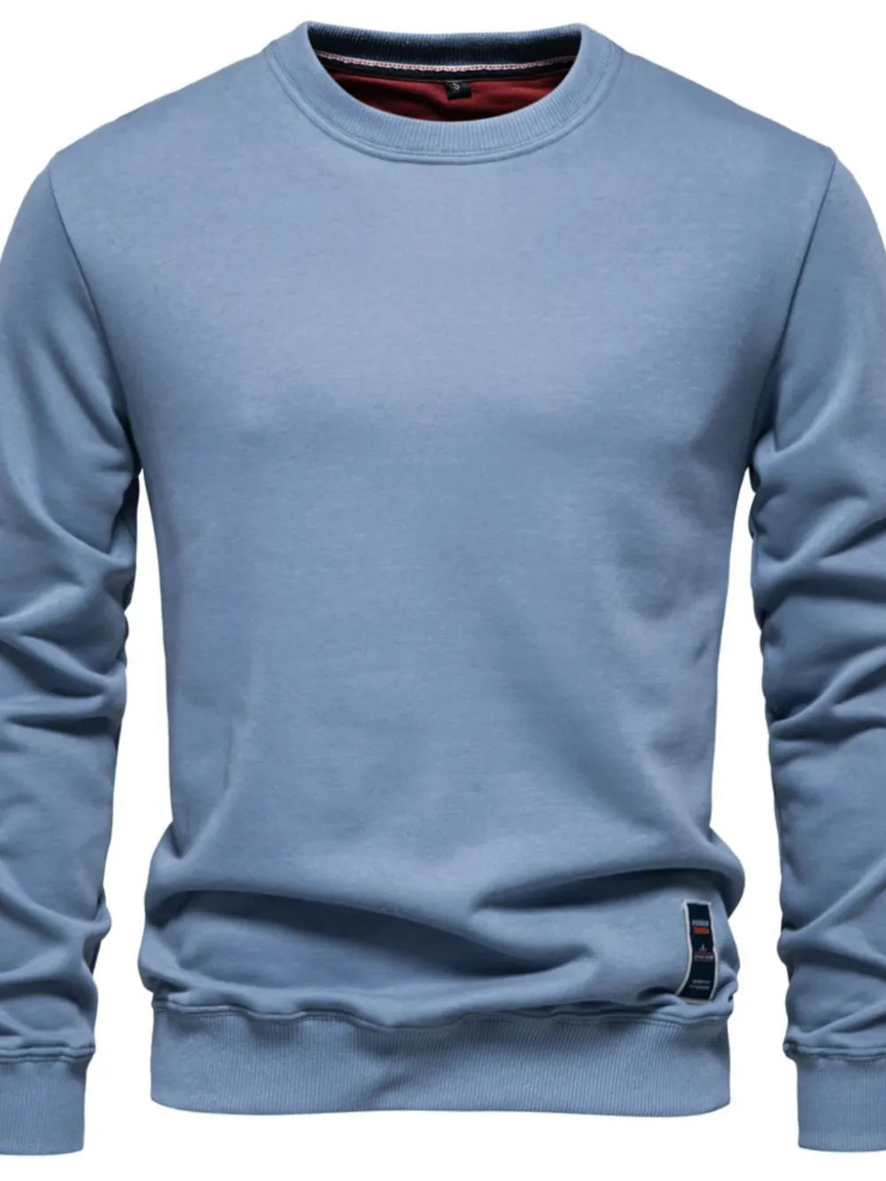 Men's Round Neck Long Sleeve Sweatshirt - Men's Sweatshirts by Trendsi | Available at Handbags Specialist Headquarter