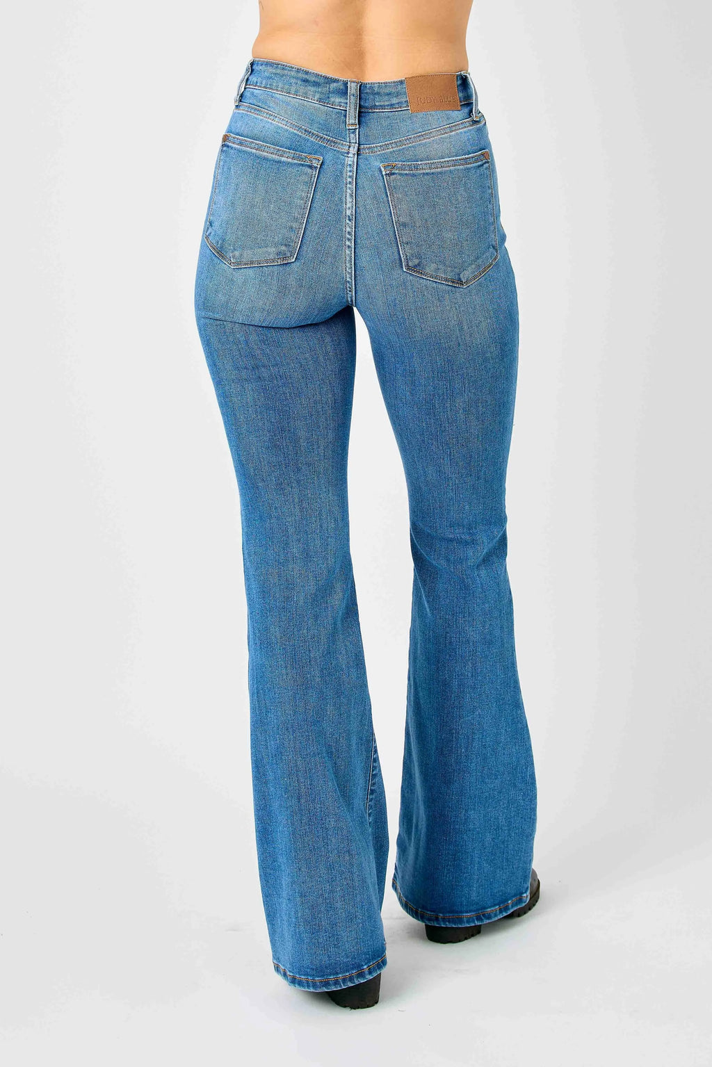 Judy Blue Full Size Hw Classic Flare Jeans Plus Size - Women / Jeans & Denim by Trendsi | Available at Handbags Specialist Headquarter