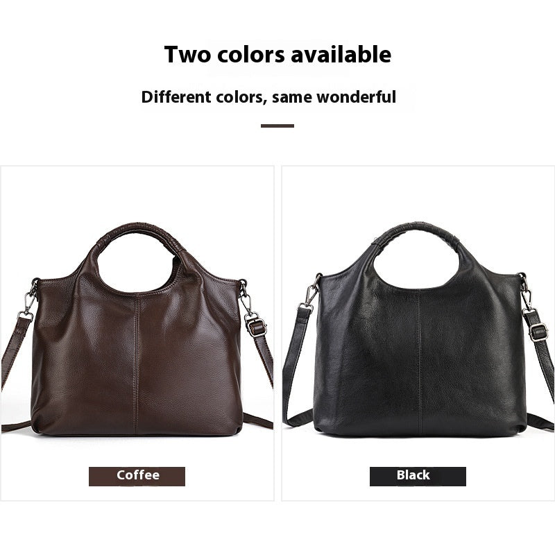 Retro Luxe: Genuine Leather Women's Tote - Handbags by Trendsi | Available at Handbags Specialist Headquarter