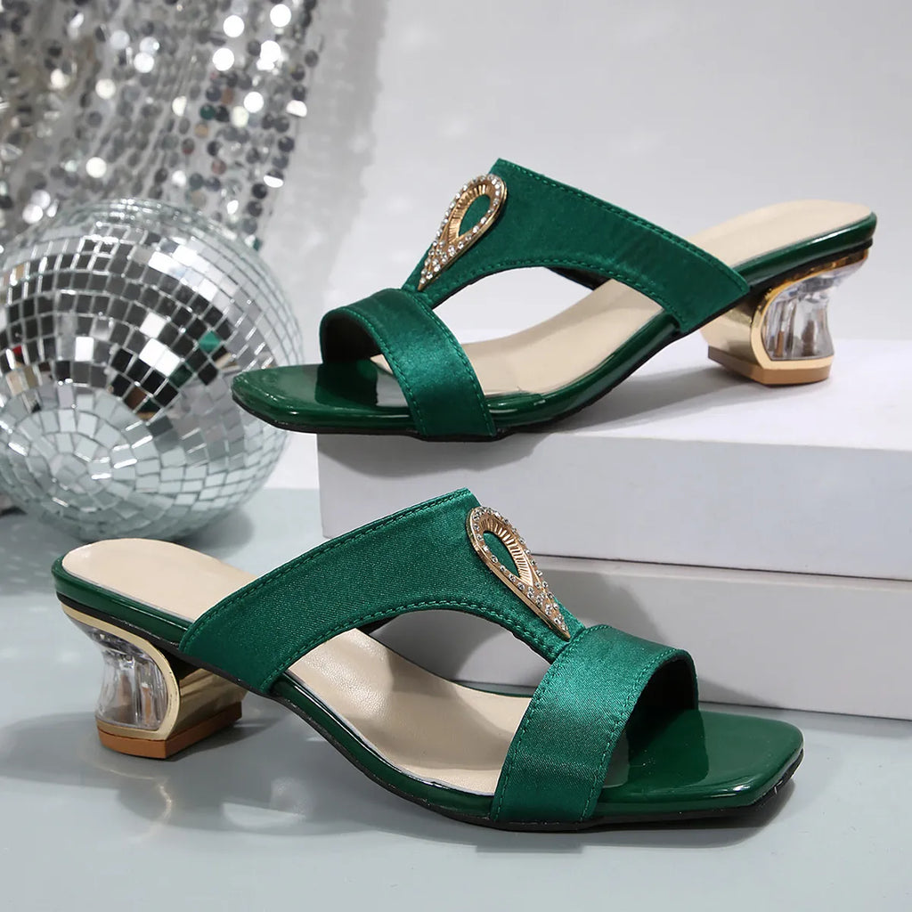 Open Toe Block Heels Sandals - Women Sandals by Trendsi | Available at Handbags Specialist Headquarter