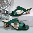 Open Toe Block Heels Sandals - Women Sandals by Trendsi | Available at Handbags Specialist Headquarter