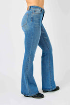 Judy Blue Full Size Hw Classic Flare Jeans Plus Size - Women / Jeans & Denim by Trendsi | Available at Handbags Specialist Headquarter