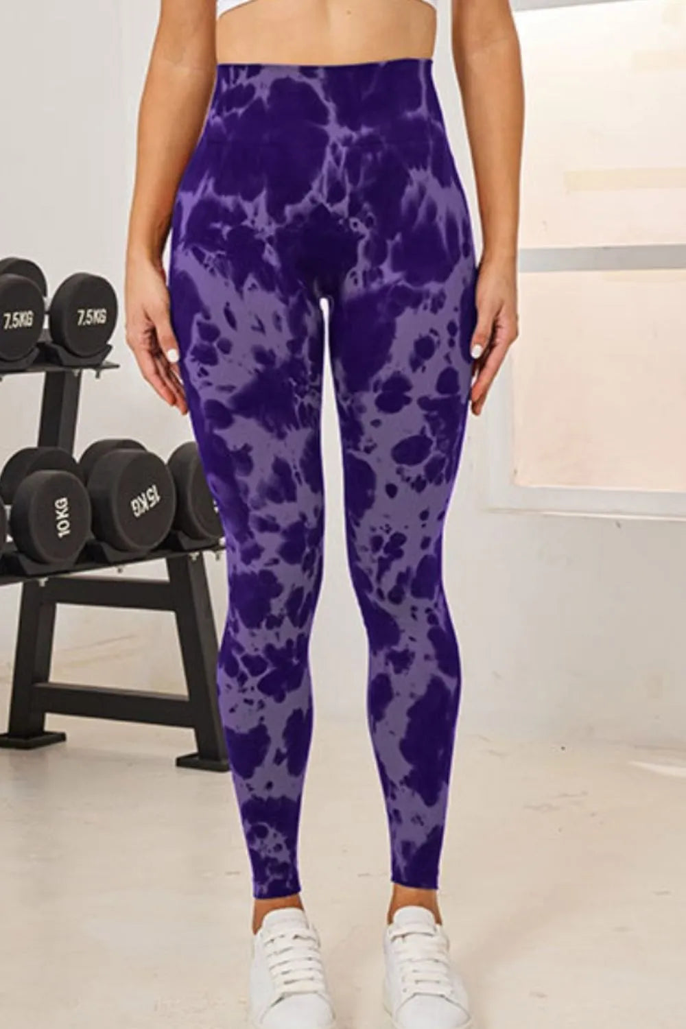 Tie-Dye High Waist Active Leggings - Leggings by Trendsi | Available at Handbags Specialist Headquarter