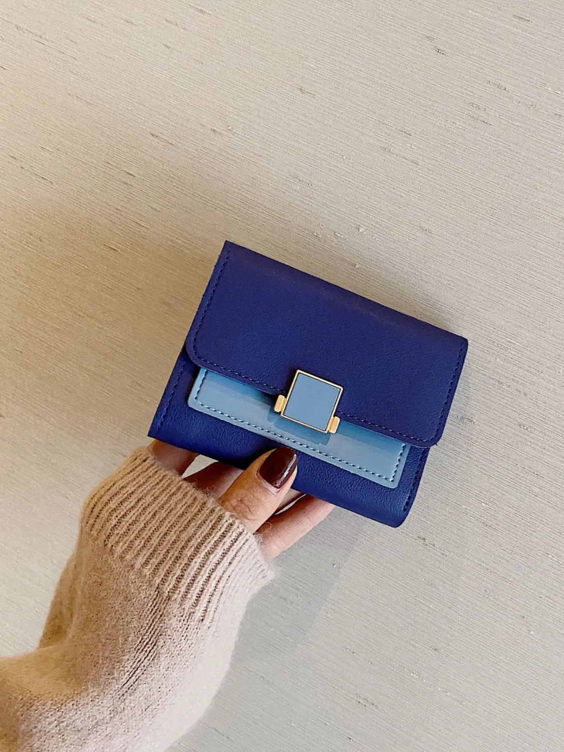 Contrast PU Leather Wallet - Wallet by Trendsi | Available at Handbags Specialist Headquarter