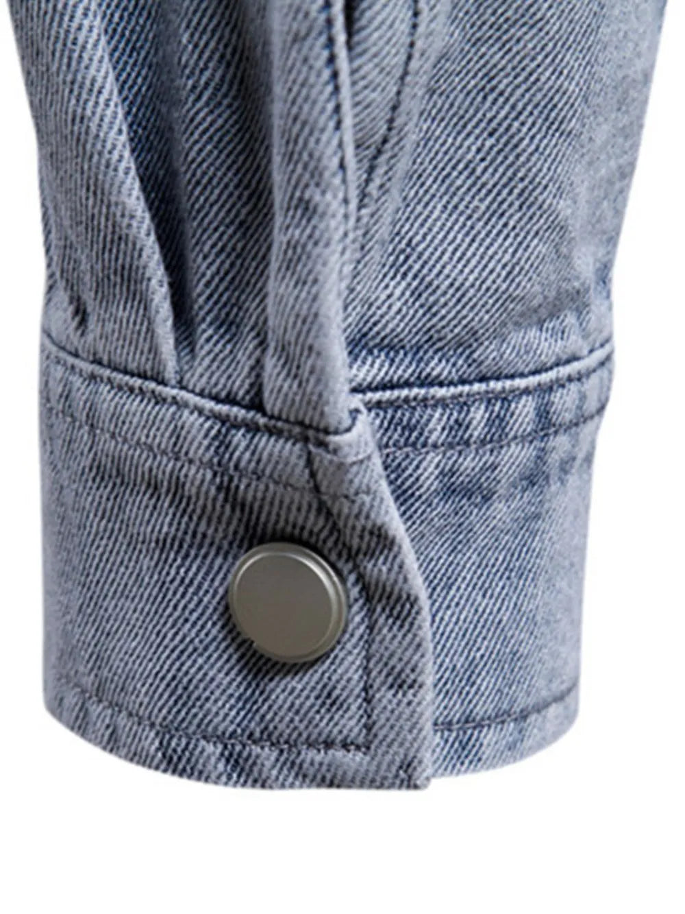 Men's Button Down Chest Pocket Denim Jacket - Men's jackets by Trendsi | Available at Handbags Specialist Headquarter