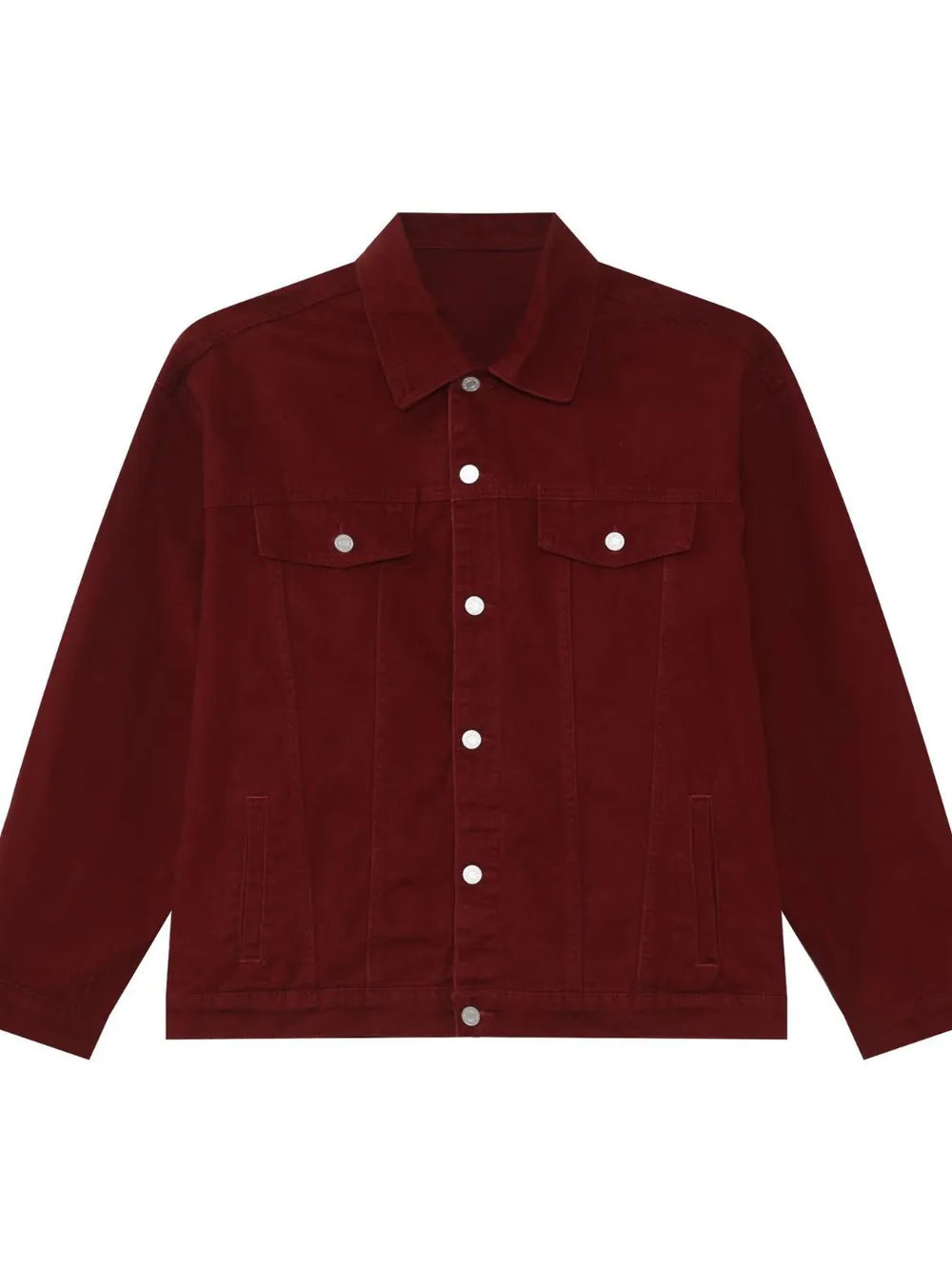 Men's Button Up Dropped Shoulder Denim Jacket - Men's jackets by Trendsi | Available at Handbags Specialist Headquarter