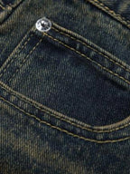 Men's Full Size Vintage Wash Bootcut Denim Jeans Plus Size - Women / Jeans & Denim by Trendsi | Available at Handbags Specialist Headquarter