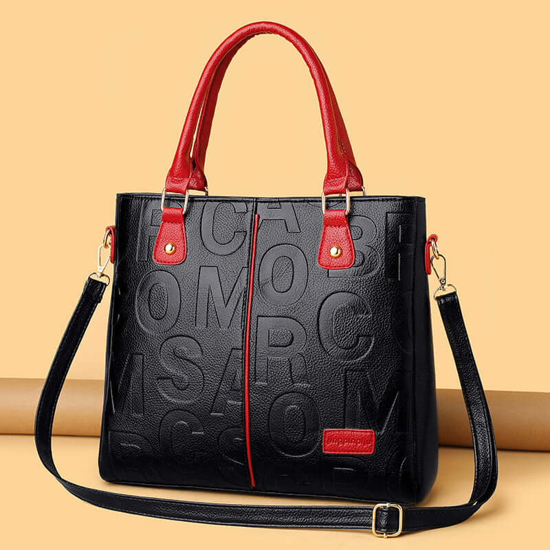 Grandeur Print: Luxe Women's Leather Shoulder Bag - Handbags by Trendsi | Available at Handbags Specialist Headquarter