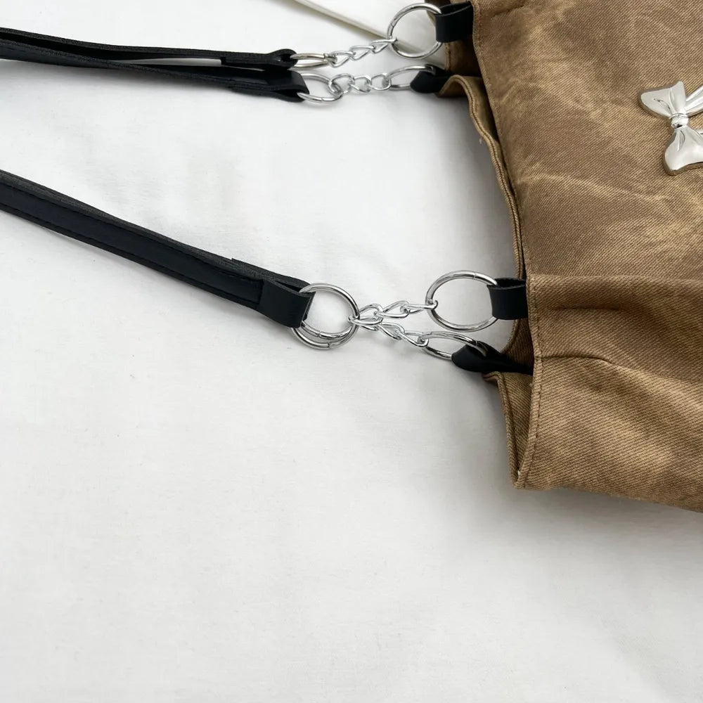 Bow Polyester Medium Tote Bag - Tote Bag by Trendsi | Available at Handbags Specialist Headquarter