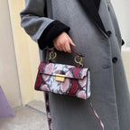 PU Leather Snakeskin Print Crossbody Bag - Crossbody Bag by Trendsi | Available at Handbags Specialist Headquarter