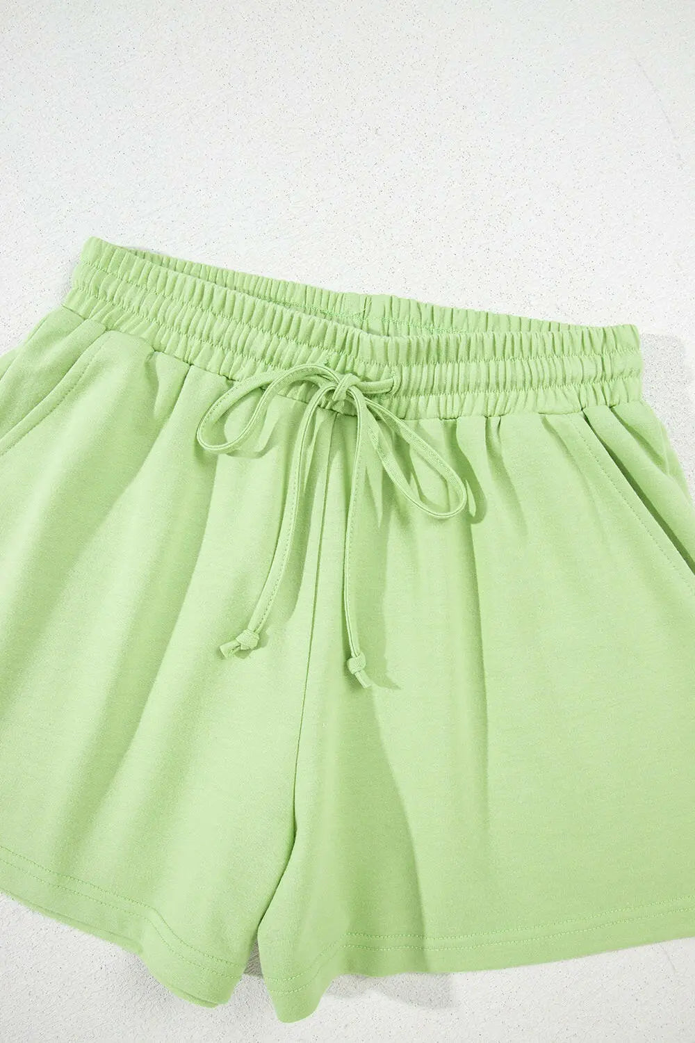 Loose V Neck Half Sleeve Tee and Drawstring Shorts Plus Size - Dresses by Trendsi | Available at Handbags Specialist Headquarter