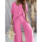 ChicEase: Women's V-Neck Lounge Set
