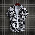 Men's Plus Size Printed Short Sleeve Casual Shirt - Men's Shirts by Trendsi | Available at Handbags Specialist Headquarter