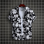 Men's Plus Size Printed Short Sleeve Casual Shirt - Men's Shirts by Trendsi | Available at Handbags Specialist Headquarter