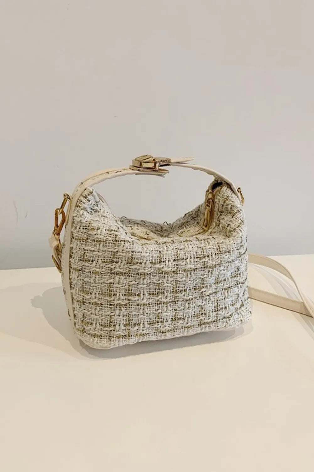 Woven Removable Strap Shoulder Bag - Handbags by Trendsi | Available at Handbags Specialist Headquarter