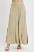 RISEN Shirring Detail Wide Leg Pants -  by Trendsi | Available at Handbags Specialist Headquarter