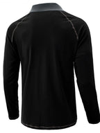 Men's Contrast Collar Long Sleeve Polo Shirt - Men's Polo shirt by Trendsi | Available at Handbags Specialist Headquarter