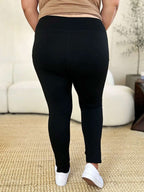 Wide Waistband Sports Leggings - Leggings by Trendsi | Available at Handbags Specialist Headquarter