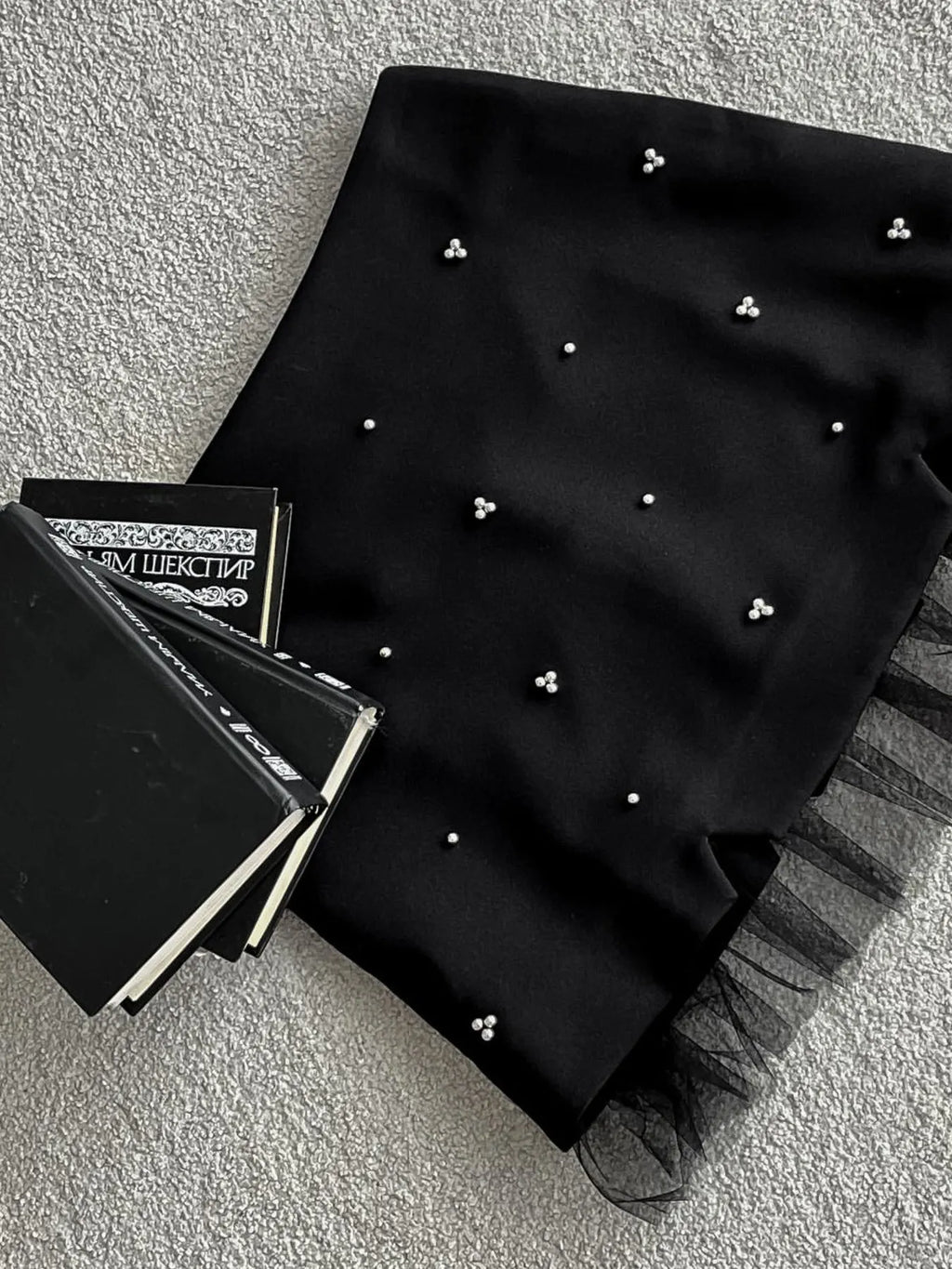 Tulle Hem Mini Skirt - Skirts by Trendsi | Available at Handbags Specialist Headquarter