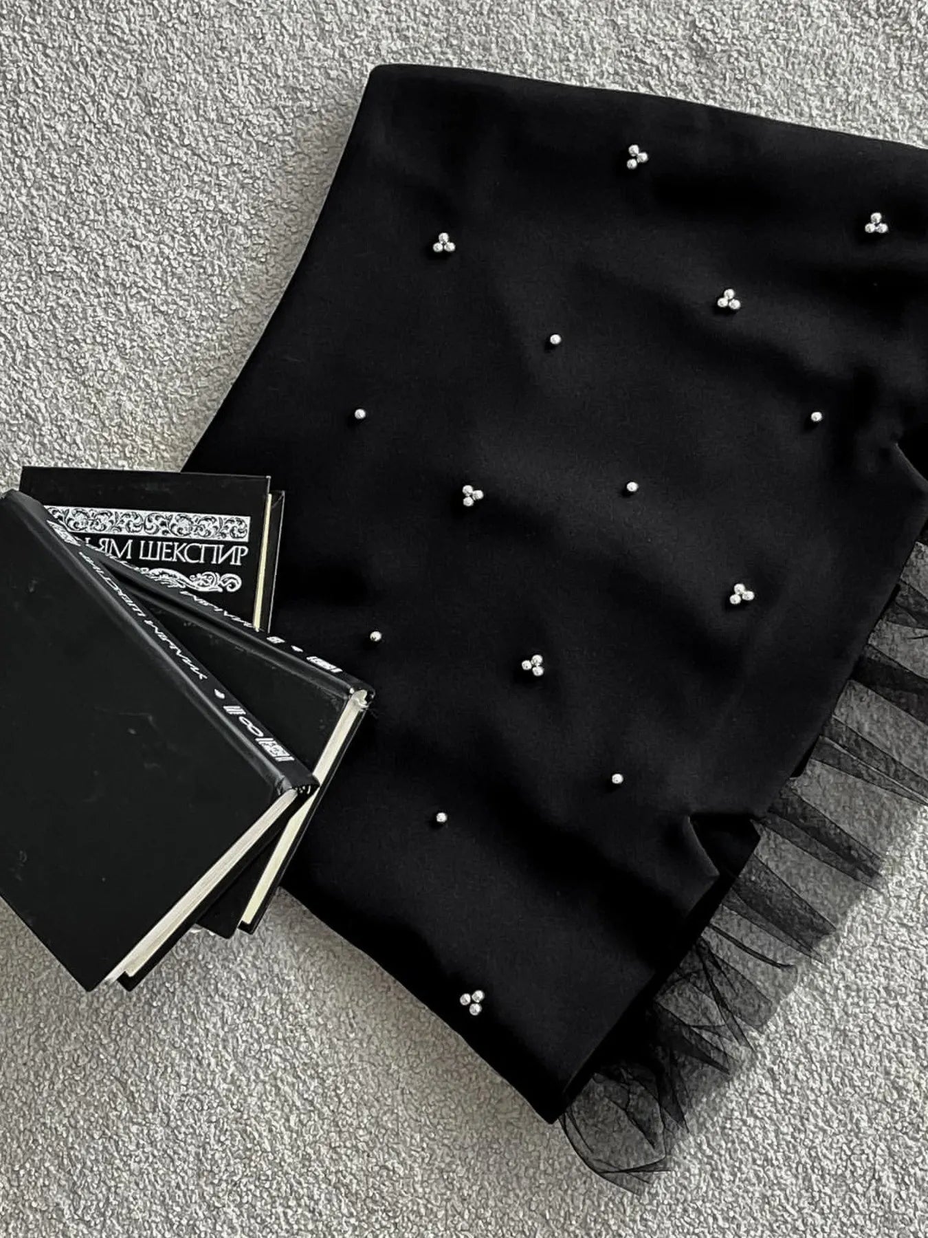 Tulle Hem Mini Skirt - Skirts by Trendsi | Available at Handbags Specialist Headquarter