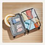 Rose Gold Hardside Carry-On - Luggage Travel Bags by Handbags Specialist Headquarter | Available at Handbags Specialist Headquarter