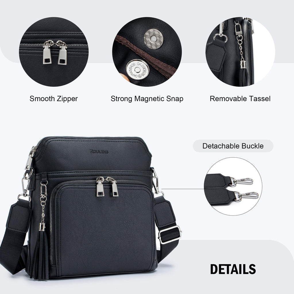 Tassel Charm Crossbody Bag for Women -  by Handbags Specialist Headquarter | Available at Handbags Specialist Headquarter