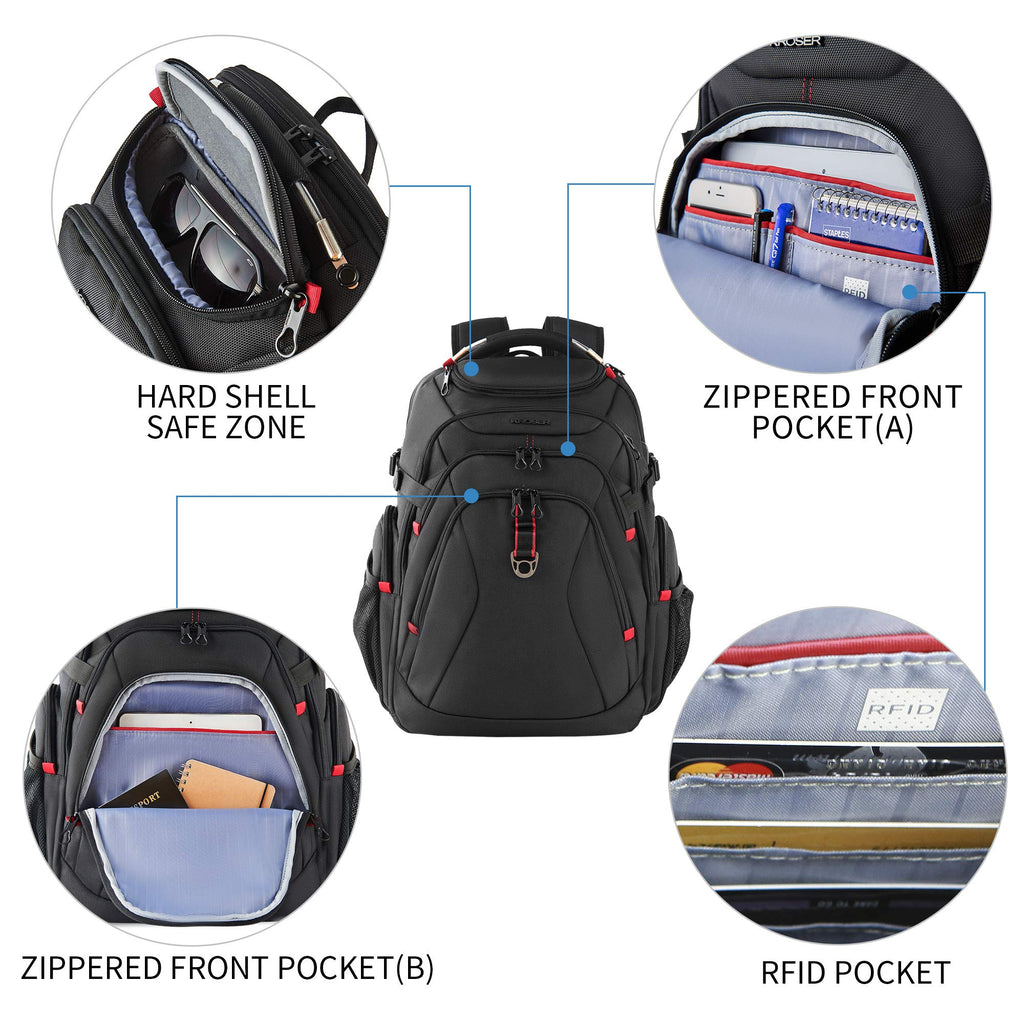 KROSER XL Shield Backpack - RFID & Water-Repellent - Backpack Bags by Handbags Specialist Headquarter | Available at Handbags Specialist Headquarter
