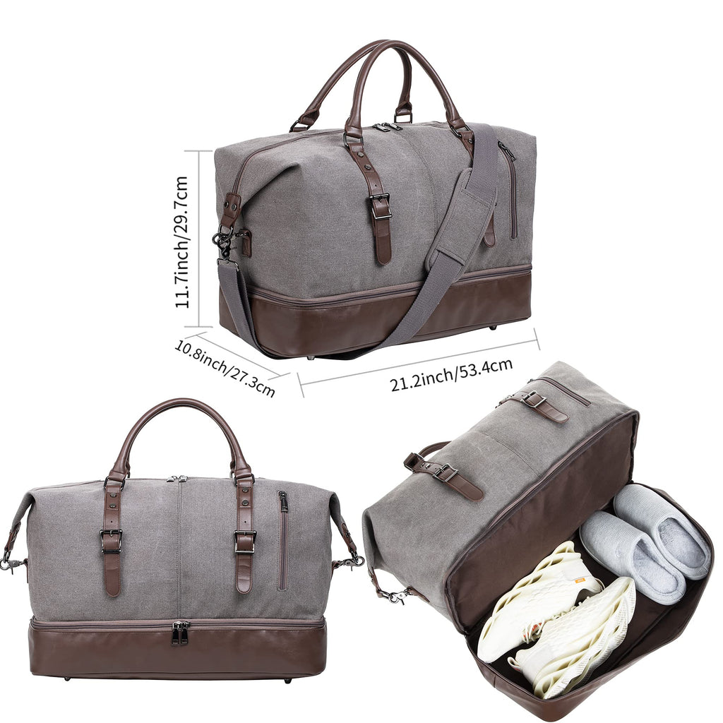 Weekender Overnight Travel Bag with Shoe Pouch