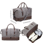 Weekender Overnight Travel Bag with Shoe Pouch