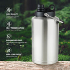HydraGuard 128oz: Dual-Vacuum Stainless Water Jug - Water Bottles by Handbags Specialist Headquarter | Available at Handbags Specialist Headquarter