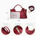 BOSTANTEN Leather Satchel Crossbody Handbag for Women