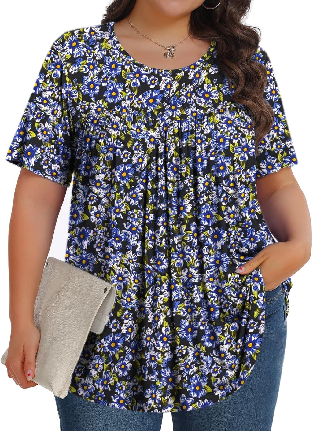 SoftTunic-Plus Crew SS - Tops by Handbags Specialist Headquarter | Available at Handbags Specialist Headquarter