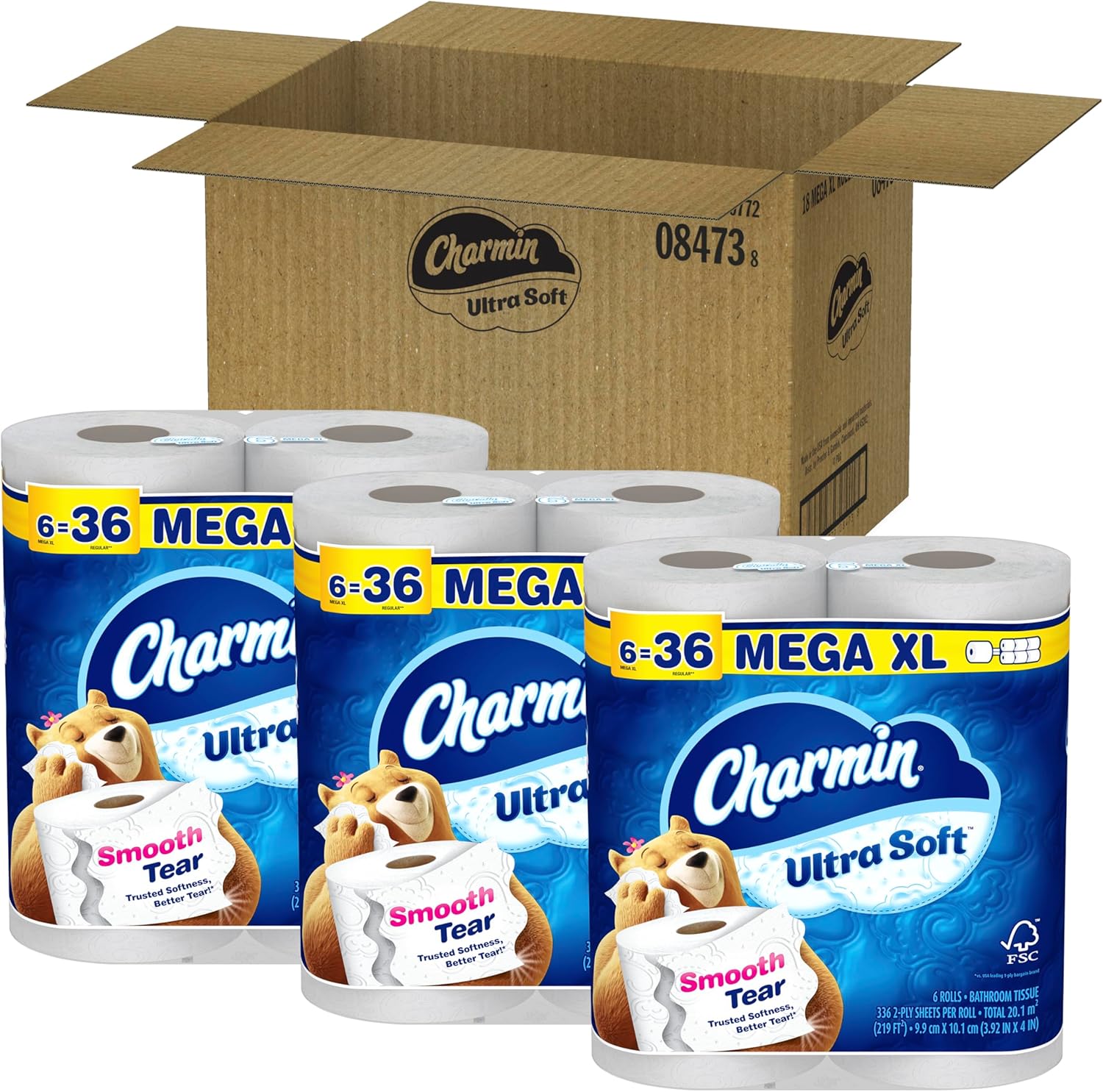 Charmin Cloud Soft: 6 Mega = 24 Regular Rolls - Toilet Paper by Handbags Specialist Headquarter | Available at Handbags Specialist Headquarter