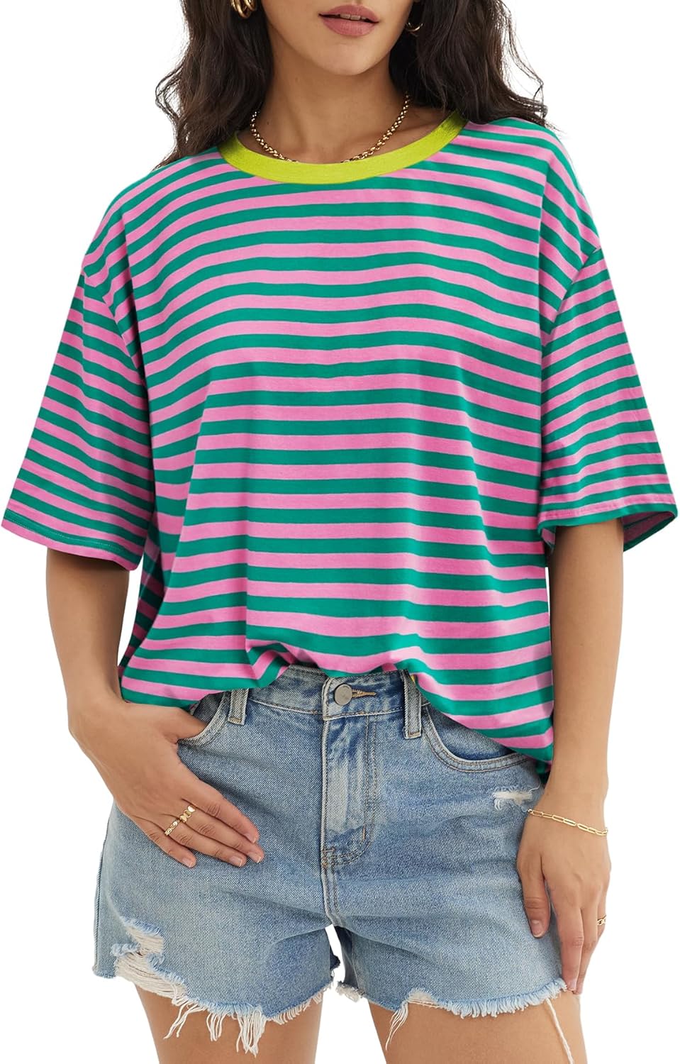 ATHMILE Women's Oversized Graphic Tee