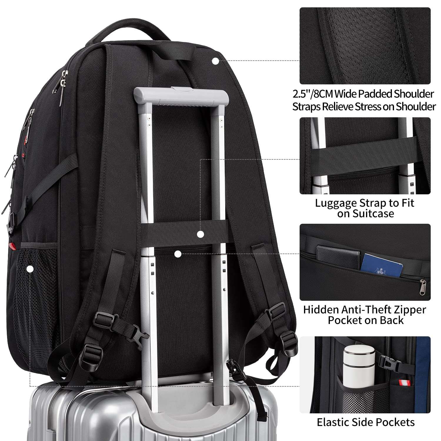 ChargeMate Laptop Backpack - Backpack Bags by Handbags Specialist Headquarter | Available at Handbags Specialist Headquarter