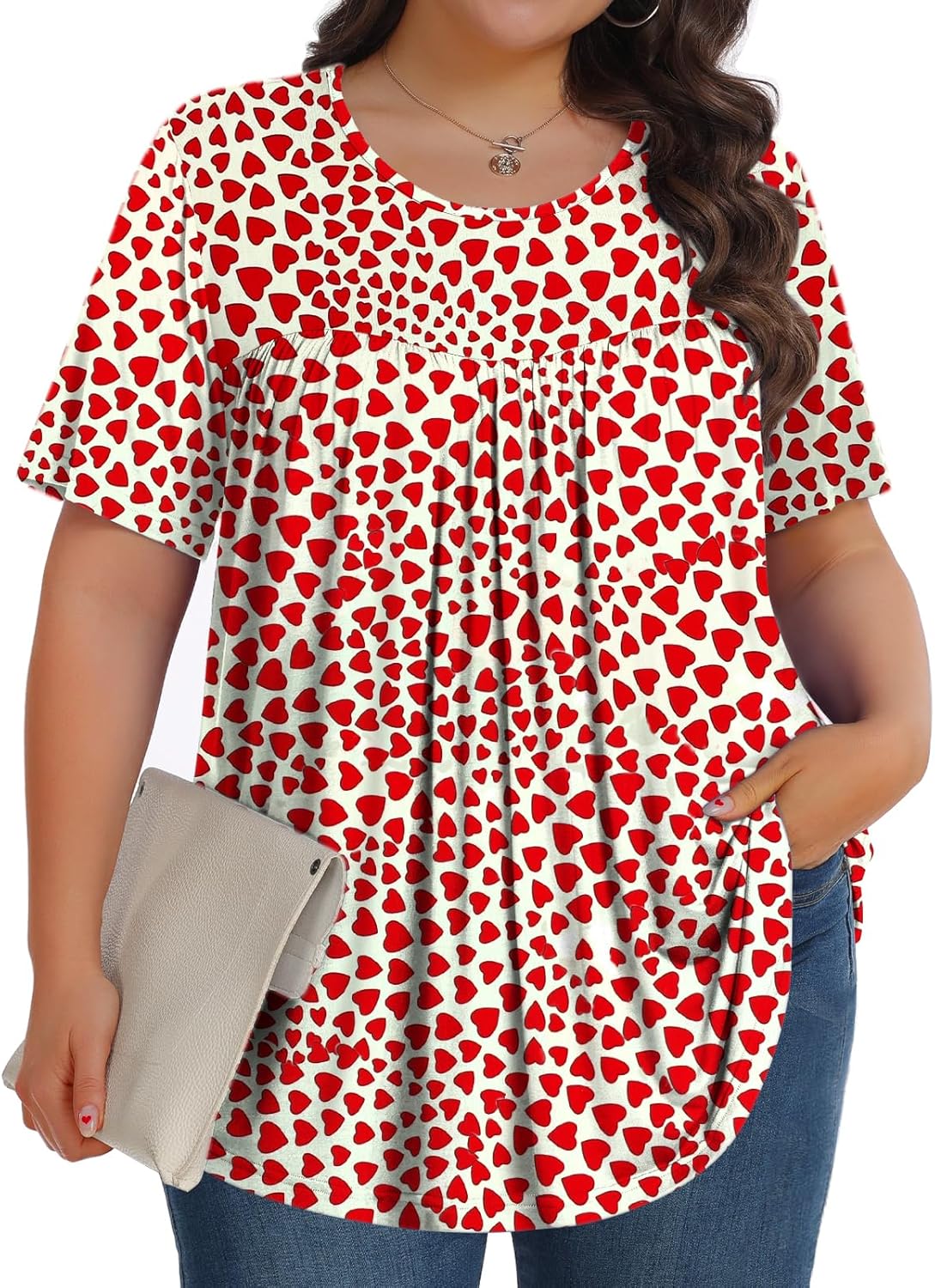 SoftTunic-Plus Crew SS - Tops by Handbags Specialist Headquarter | Available at Handbags Specialist Headquarter