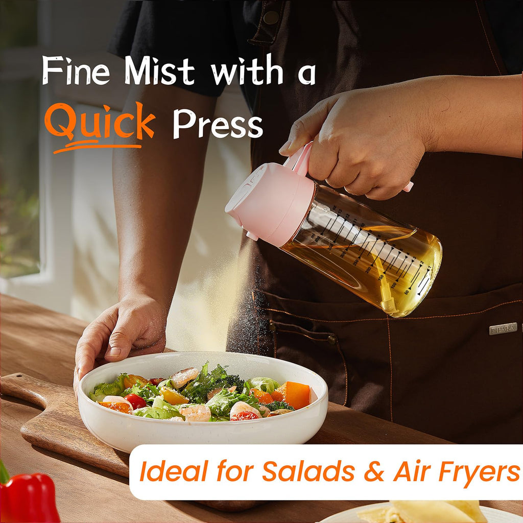 SprayMaster Duo: 16oz Olive Oil Dispenser - Black -  by Handbags Specialist Headquarter | Available at Handbags Specialist Headquarter