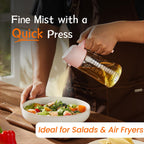 SprayMaster Duo: 16oz Olive Oil Dispenser - Black -  by Handbags Specialist Headquarter | Available at Handbags Specialist Headquarter