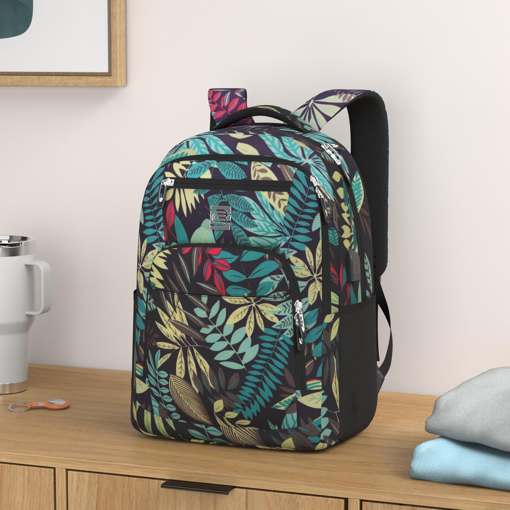 SecureSlim Laptop Backpack with USB & Water Resistance - Backpack Bags by Handbags Specialist Headquarter | Available at Handbags Specialist Headquarter