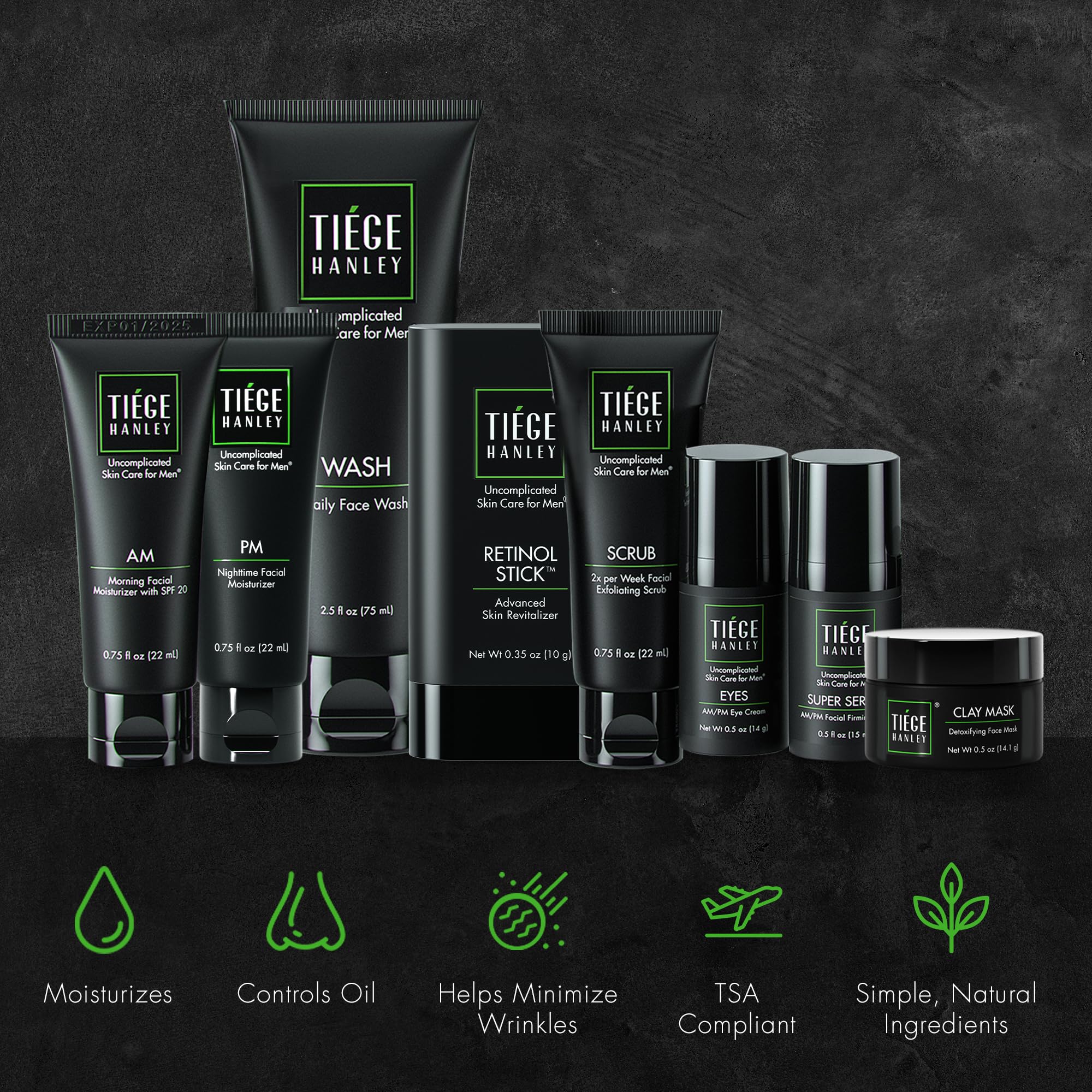 Tiege Hanley Men's Skin Care Set - Level 1 Kit