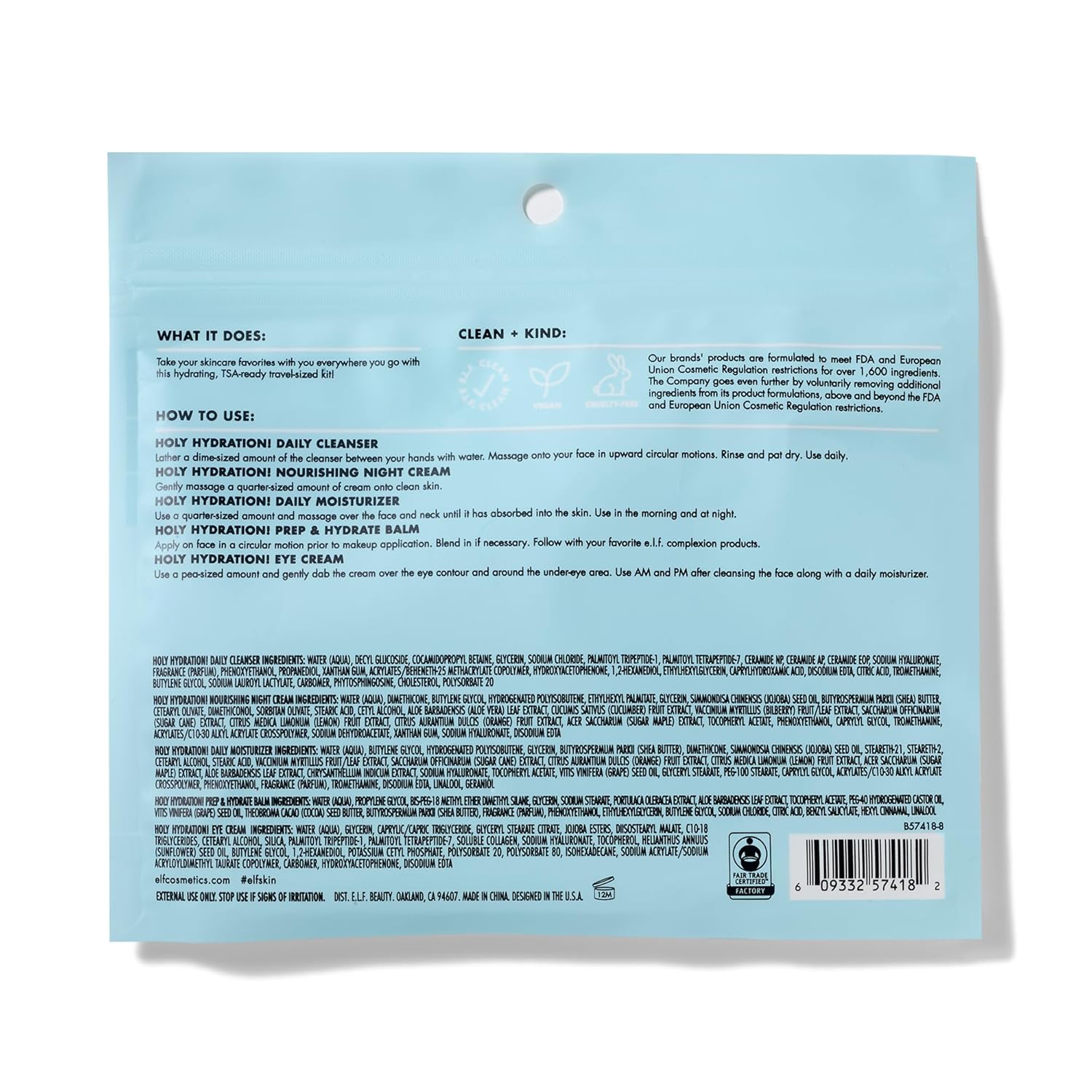 e.l.f. SKIN Jet Set: Hydration Essentials Kit -  by Handbags Specialist Headquarter | Available at Handbags Specialist Headquarter