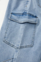 Bowknot Decor Cargo Jeans - Women / Jeans & Denim by Trendsi | Available at Handbags Specialist Headquarter