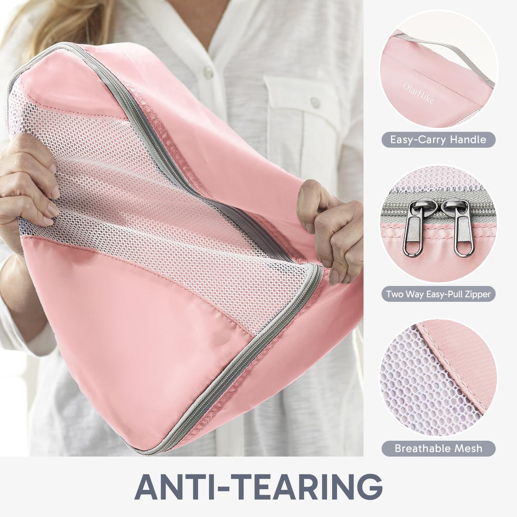 OlarHike Travel Cube Set - Cream Organizer & Gifts -  by Handbags Specialist Headquarter | Available at Handbags Specialist Headquarter