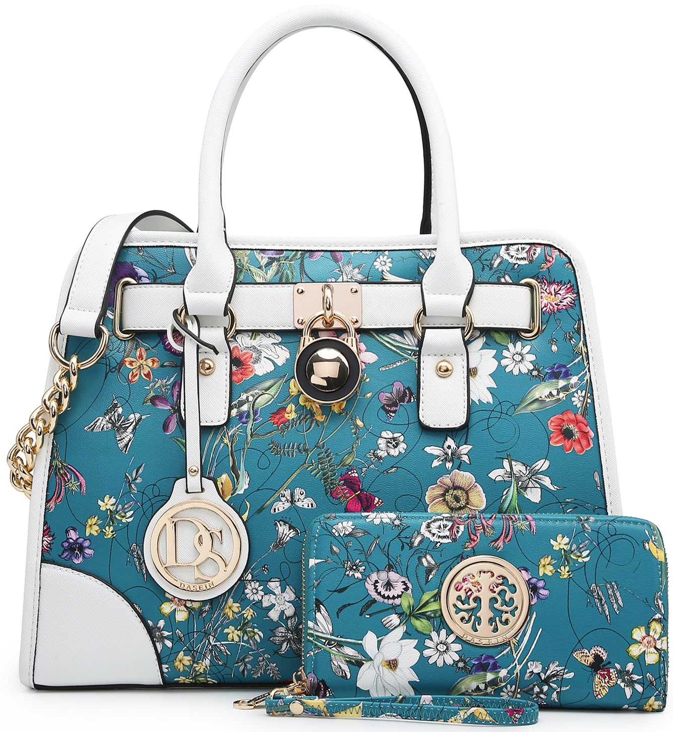 Dasein Women’s 2pcs Satchel & Shoulder Bag Set